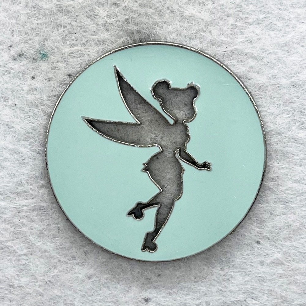 🔮 5/$25 Disney Peter Pan Tinker Bell Silhouette Cut-Out Pin